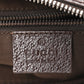 Amelia Monogram Medium Half Moon Hobo Dark Brown