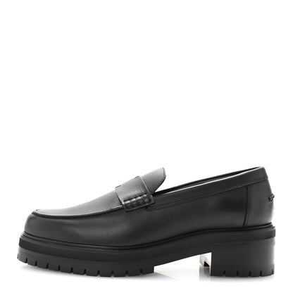 Amelia Calfskin Ivy Loafer 38 Black