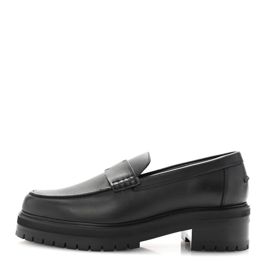 Amelia Calfskin Ivy Loafer 38 Black
