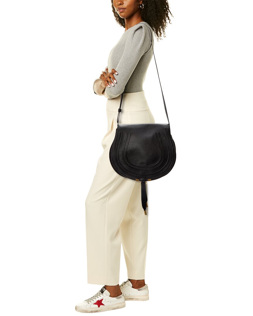 CHL - CC o? Marcie Medium Leather Saddle Bag