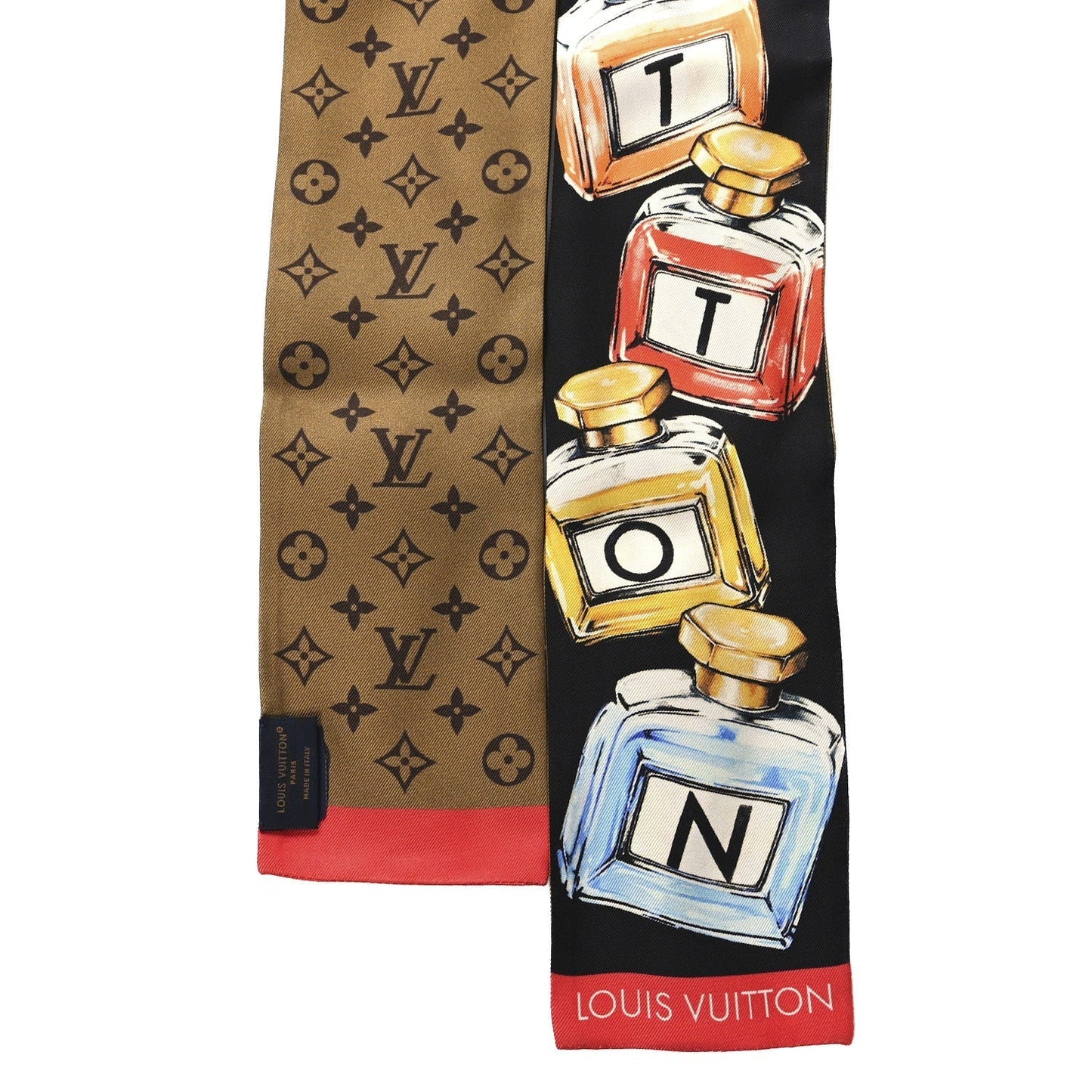 Louis Vuitton Silk Monogram LV Essence Bandeau Black