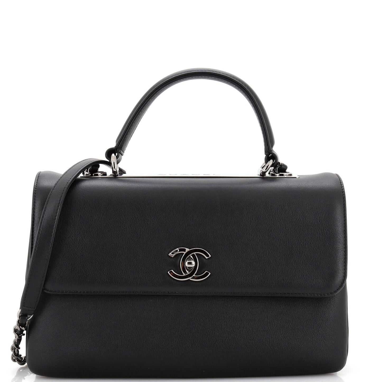 CHANEL Trendy CC Top Handle Bag Calfskin Medium