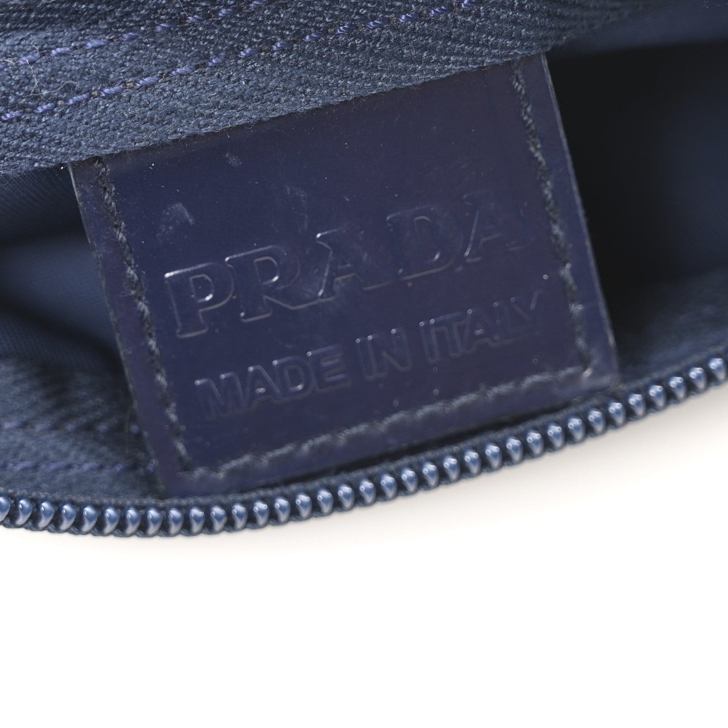 Prada Nylon Vela Cosmetic Pouch Baltico