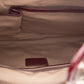 Burberry Burgundy Patent Leather Trim Plaid Handbag