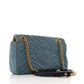Amelia Denim Matelasse Small Pearly GG Marmont Shoulder Bag Blue