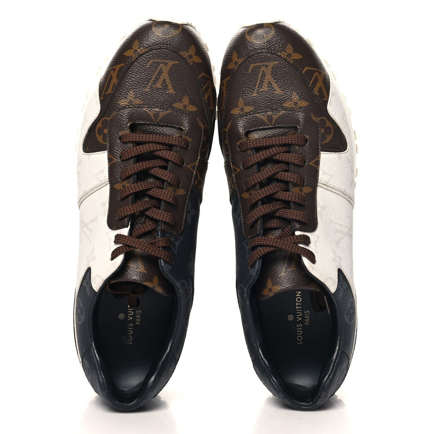 Louis Vuitton Monogram Mix Mens Run Away Sneakers Ebene