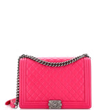 CHANEL Boy Flap Bag Quilted Lambskin Large