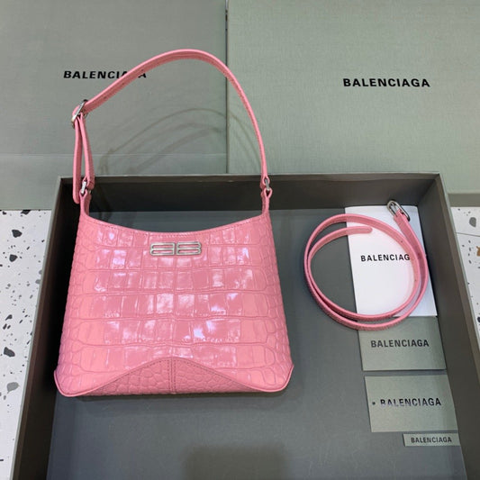 BLN-Ciaga XX Small Hobo Bag In Pink, For Women,  Bags 7.8in/20Amelia