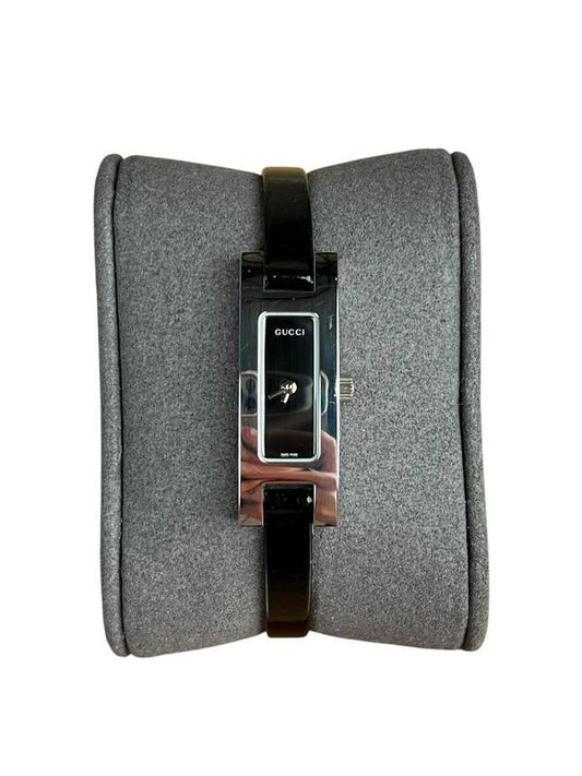 Gucci 3600L Black Leather Strap Thin dial