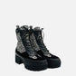 LOUIS VUITTON Black & White Size EU 40 Ankle Boots