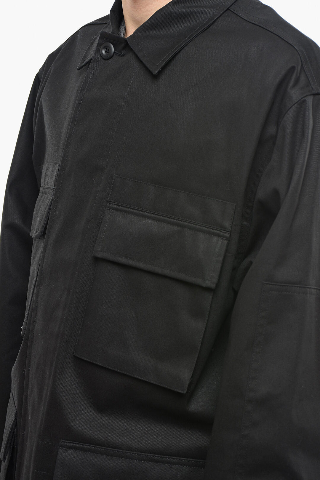 Blnciaga Cotton Cargo Jacket with Concealed Placket S Standard size