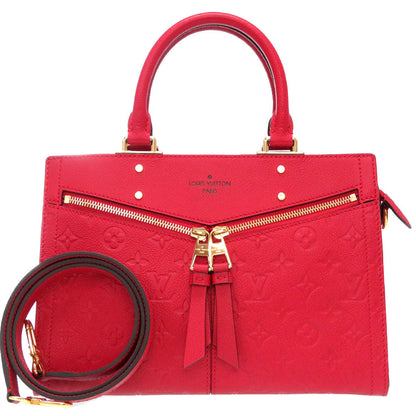 Louis Vuitton Monogram Empreinte Three PM Handbag Red 2way Strap