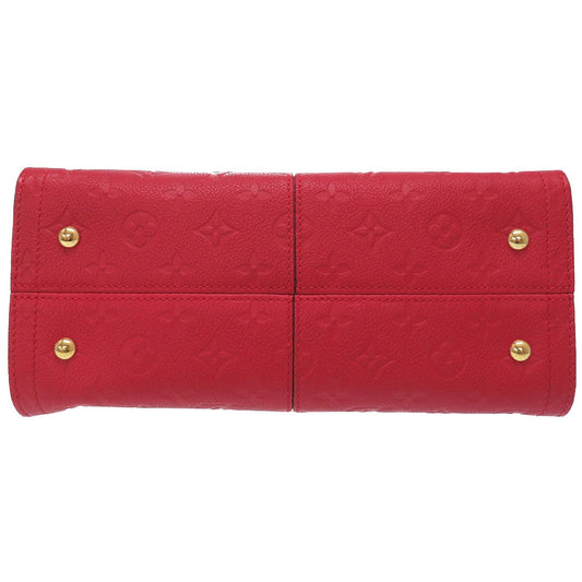Louis Vuitton Monogram Empreinte Three PM Handbag Red 2way Strap
