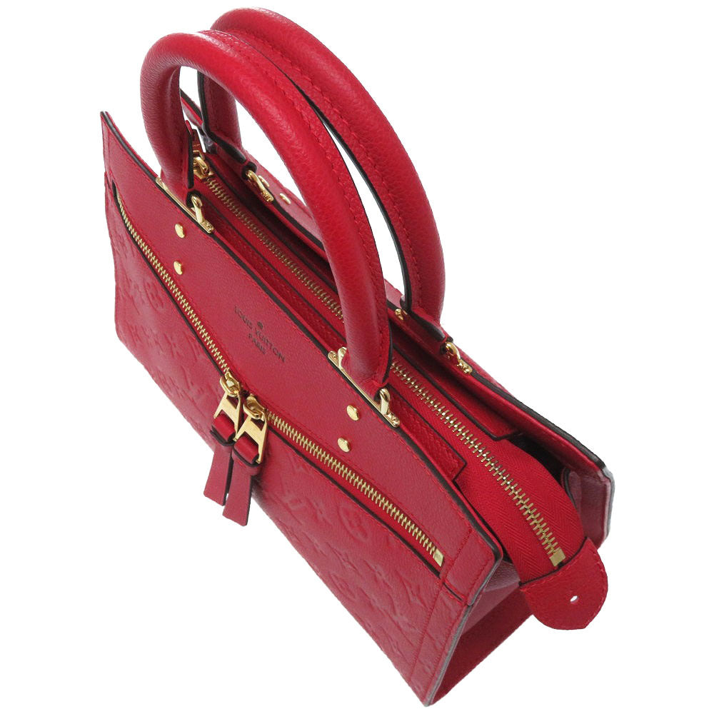 Louis Vuitton Monogram Empreinte Three PM Handbag Red 2way Strap