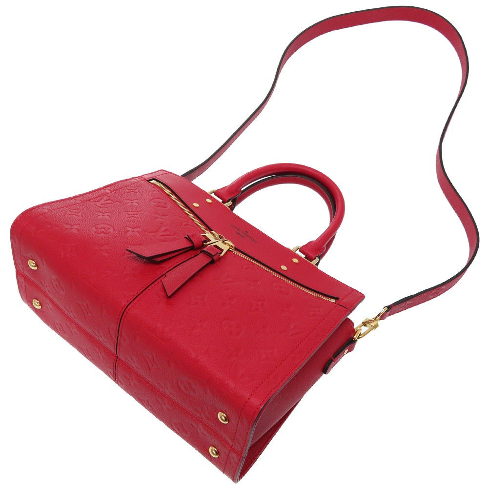 Louis Vuitton Monogram Empreinte Three PM Handbag Red 2way Strap