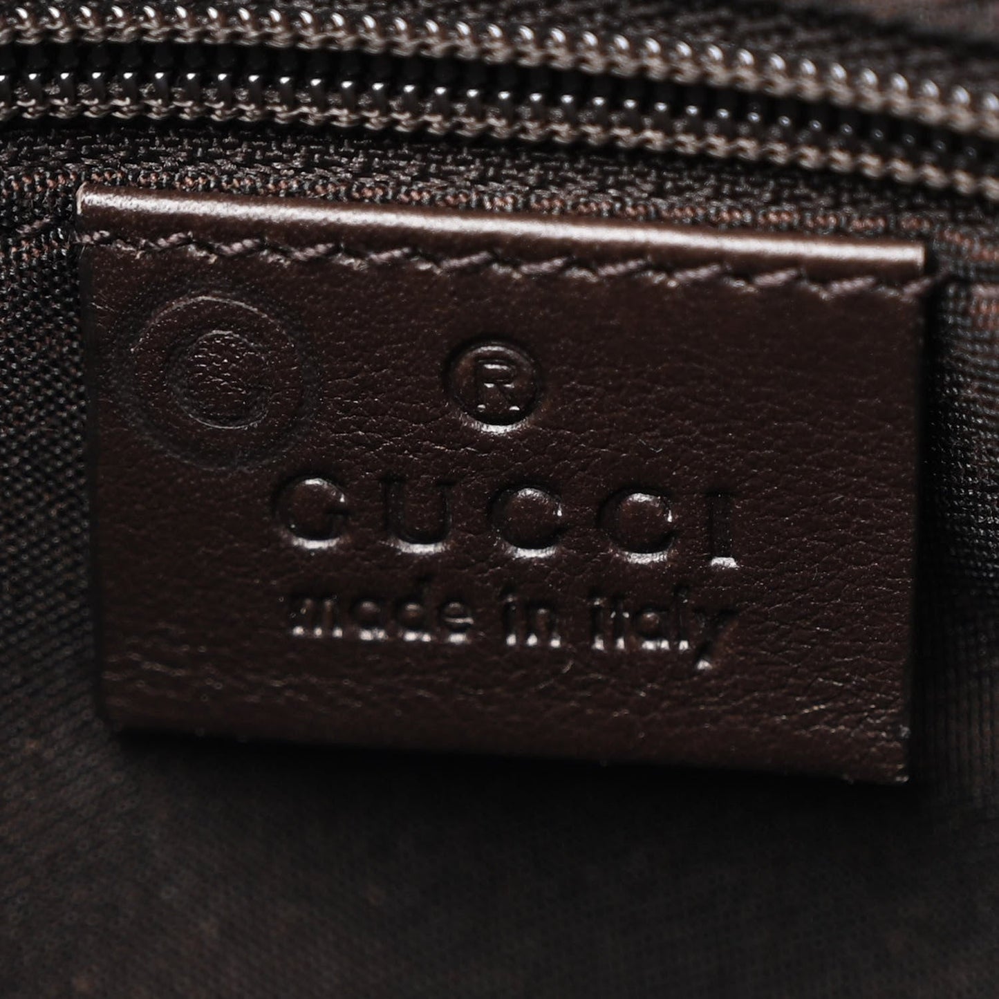 Amelia GG Plus Monogram Medium Flat Messenger Bag Dark Brown