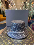 Burberry Coated Canvas Leather-Trim Bucket Hat Brown