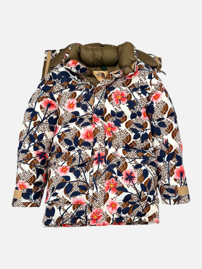 GUCCI Floral Down White Multicolor Size XSmall Jacket