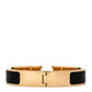 Amelia Enamel Narrow Clic Clac H Bracelet PM Black