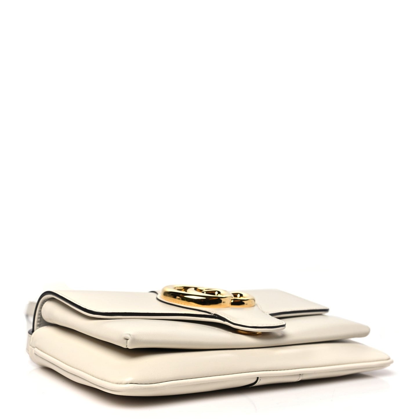 Amelia Calfskin Small Arli Flap Shoulder Bag Mystic White