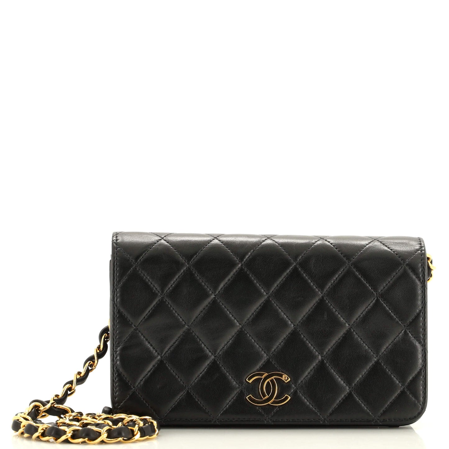 CHANEL   Full Flap Bag Quilted Lambskin Mini