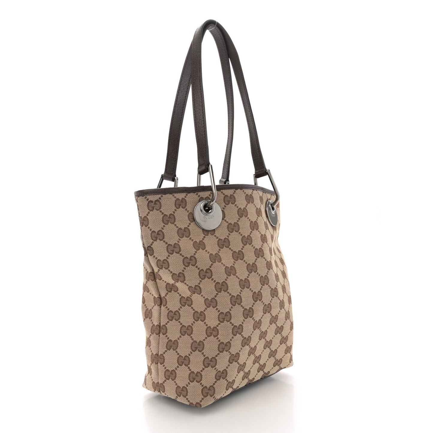 Amelia Monogram Small Eclipse Tote Brown