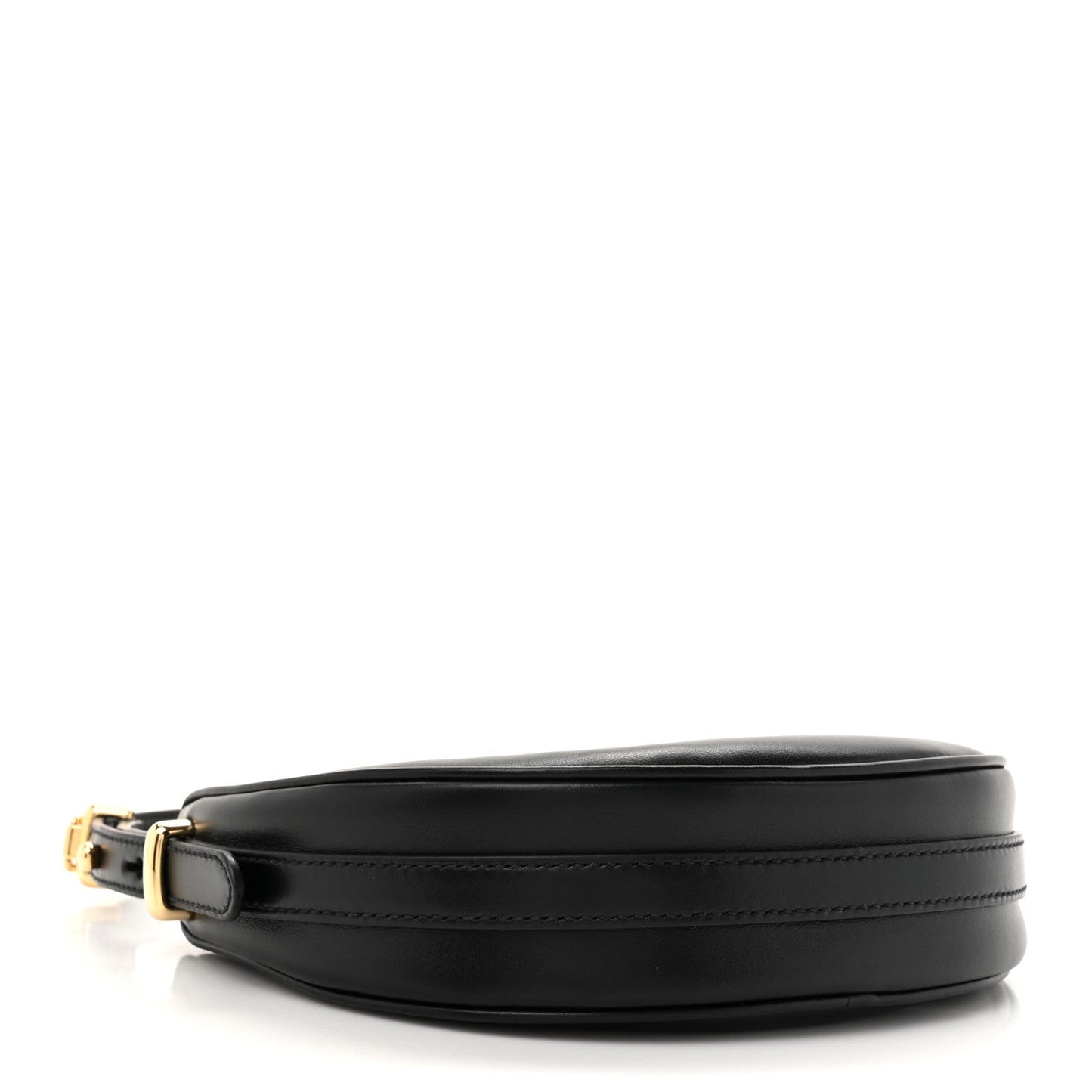 Prada Soft Calfskin Arque Shoulder Bag Black