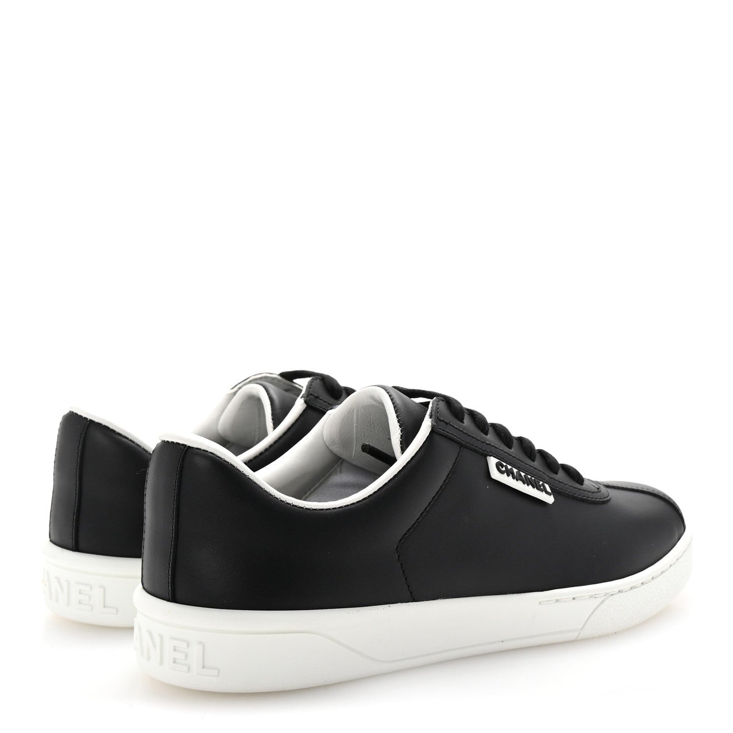 Amelia Calfskin CC Uniform Womens Sneakers 37 Black