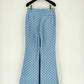 GUCCI GG Lame Blue GG Jacquard Size US 2 Pants