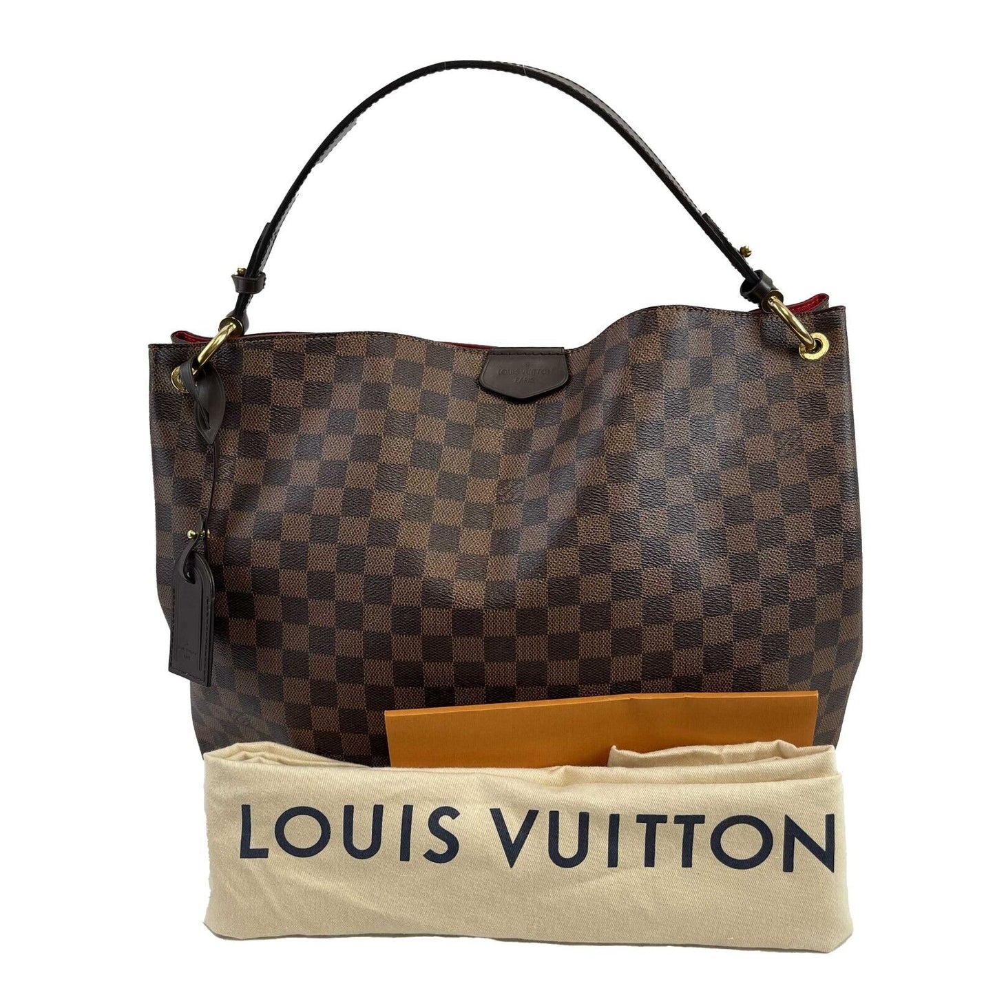 LOUIS VUITTON Very Good Graceful MM Damier Ebene Brown Handbag