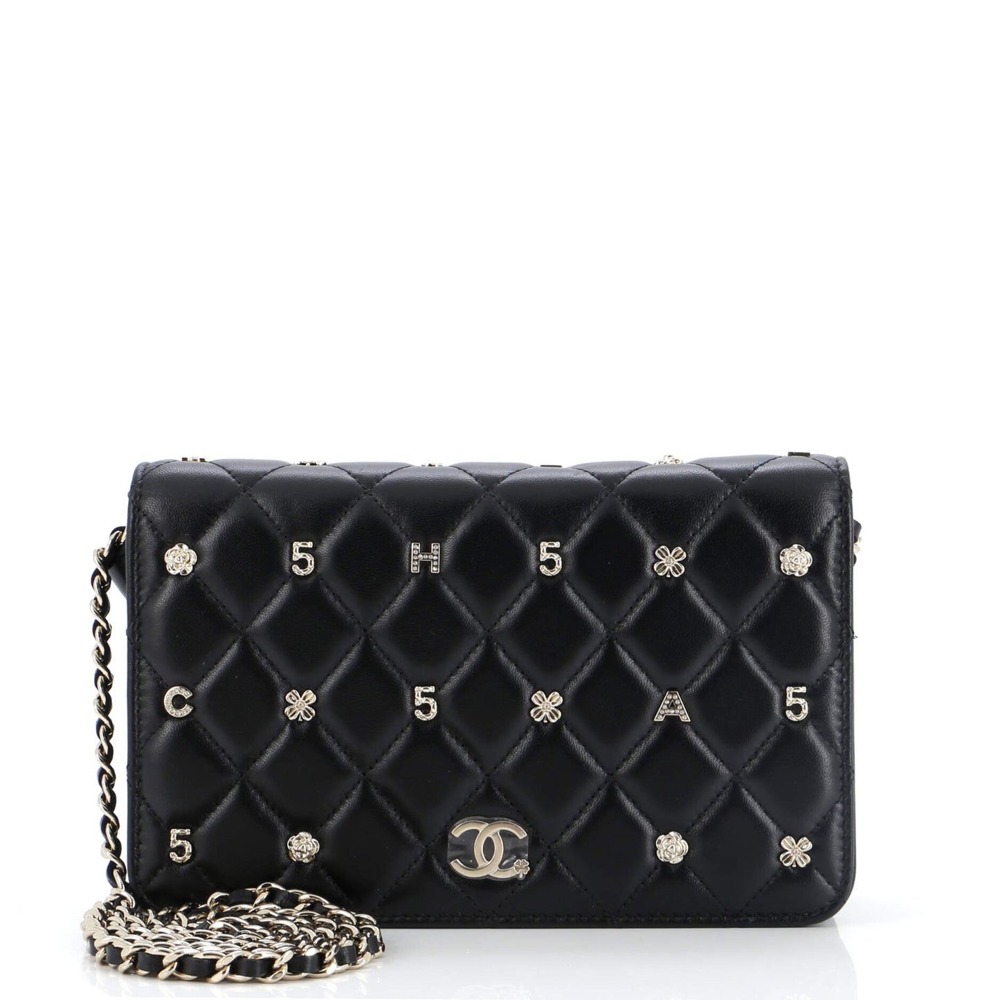 CHANEL All About Charms Wallet on Chain Quilted Lambskin