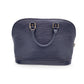 LOUIS VUITTON   Black Epi Leather Alma Top Handle Bag