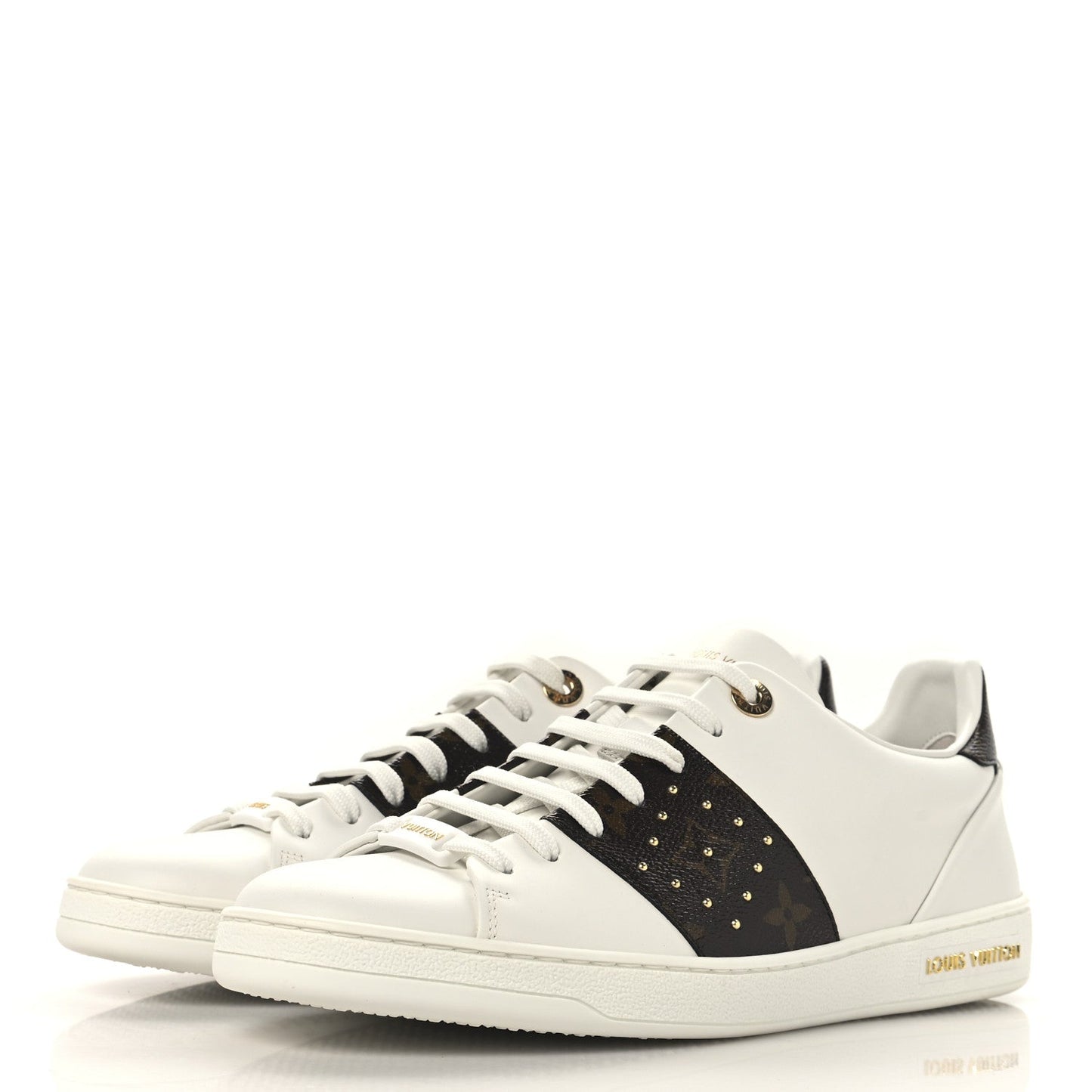 Louis Vuitton Monogram Stud Front Row Sneaker White