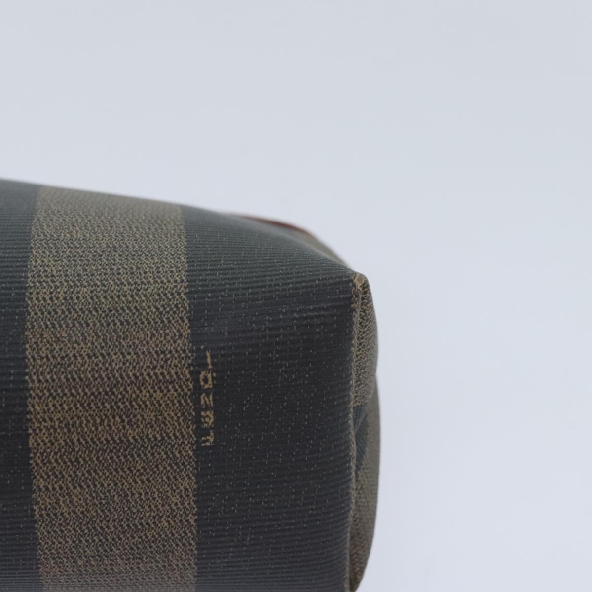 Fendi Pequin  Canvas Clutch Bag