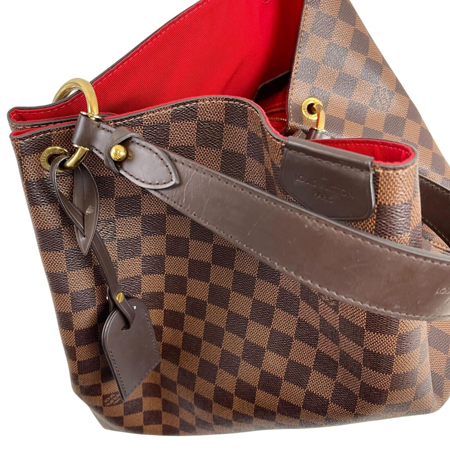 LOUIS VUITTON Very Good Graceful MM Damier Ebene Brown Handbag