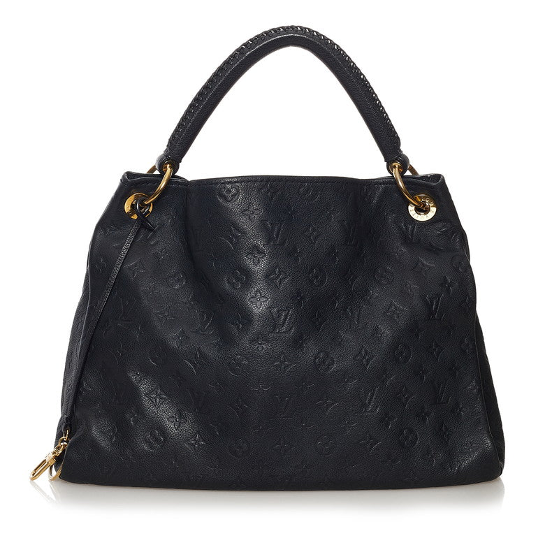 Louis Vuitton Monogram Empreinte Artsy MM One Shoulder Bag Navy Leather