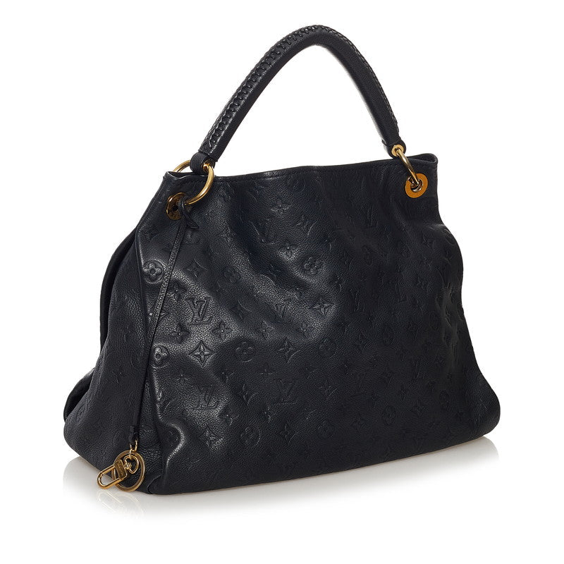 Louis Vuitton Monogram Empreinte Artsy MM One Shoulder Bag Navy Leather