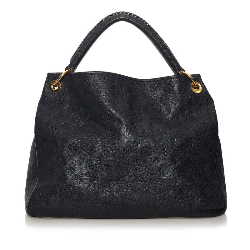 Louis Vuitton Monogram Empreinte Artsy MM One Shoulder Bag Navy Leather