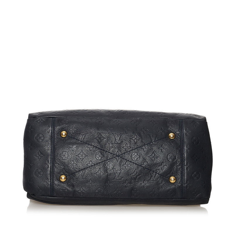 Louis Vuitton Monogram Empreinte Artsy MM One Shoulder Bag Navy Leather