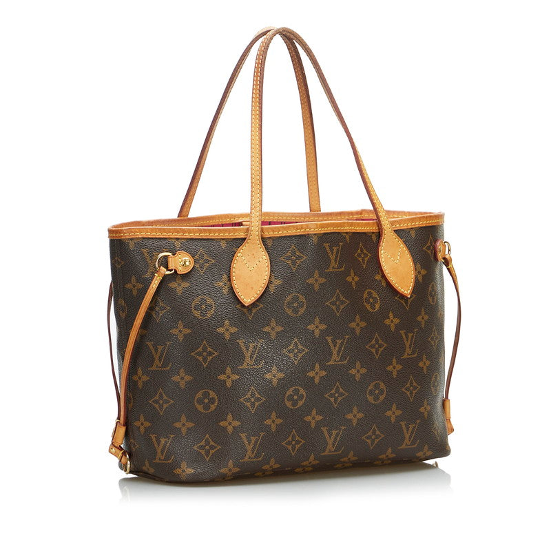 Louis Vuitton Monogram Neverfull PM Handbag Brown