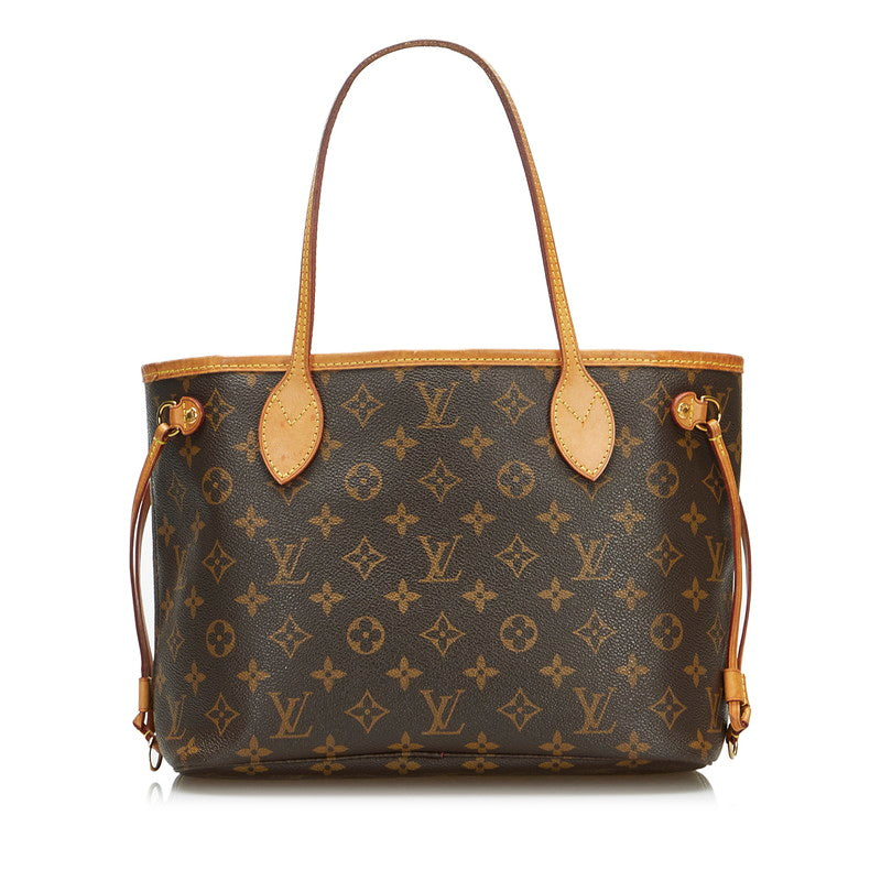 Louis Vuitton Monogram Neverfull PM Handbag Brown