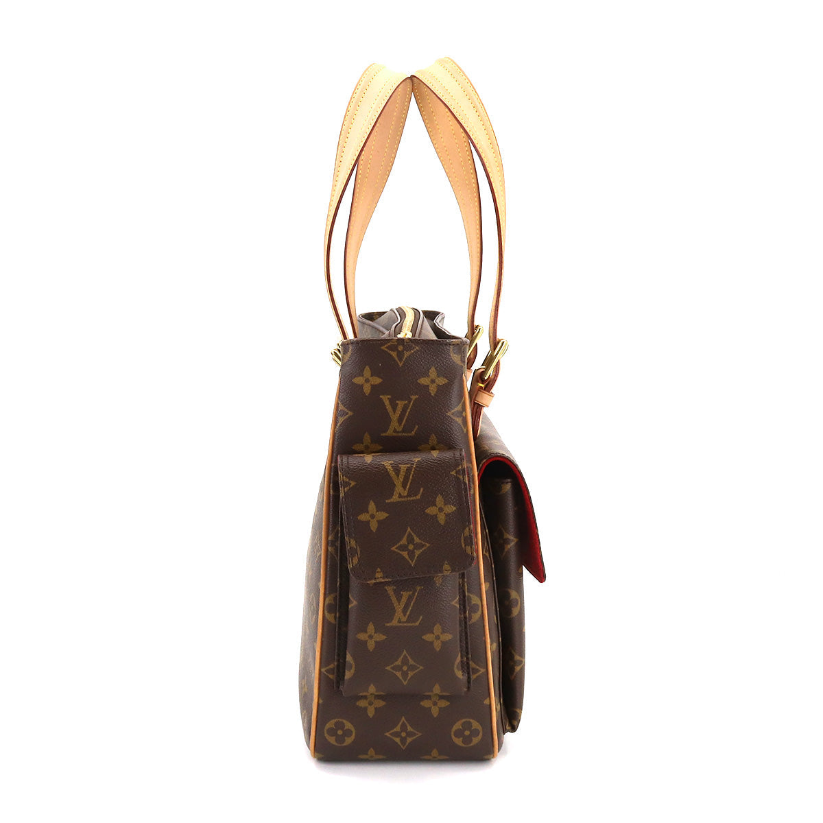 Louis Vuitton Multipli Cite Monogram Canvas Shoulder Bag Brown