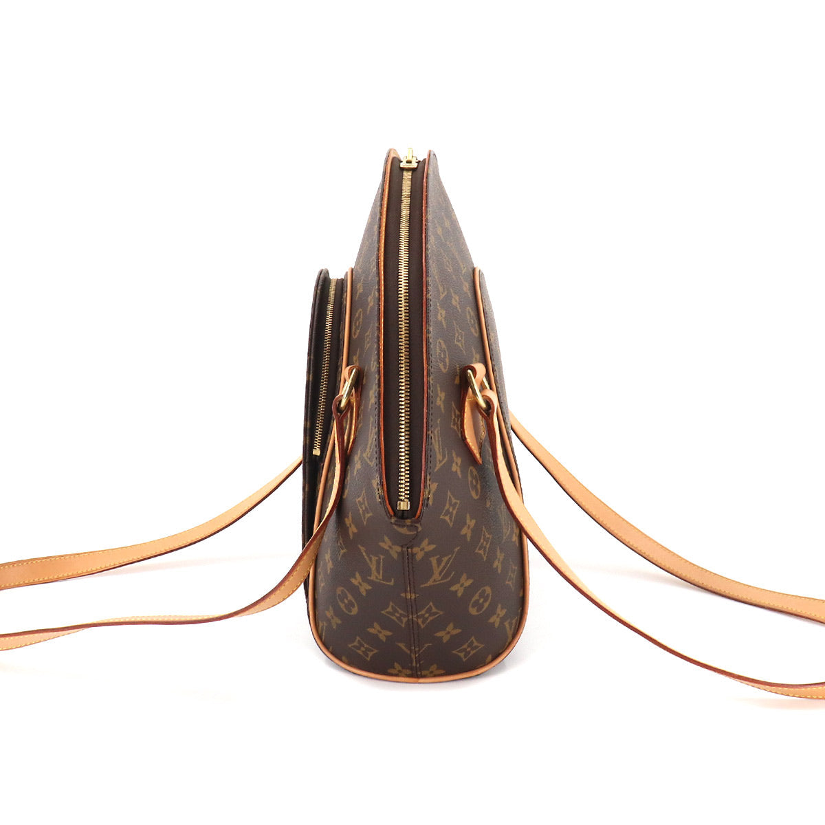 Louis Vuitton Monogram Ellipse Shopping Shoulder Bag Brown