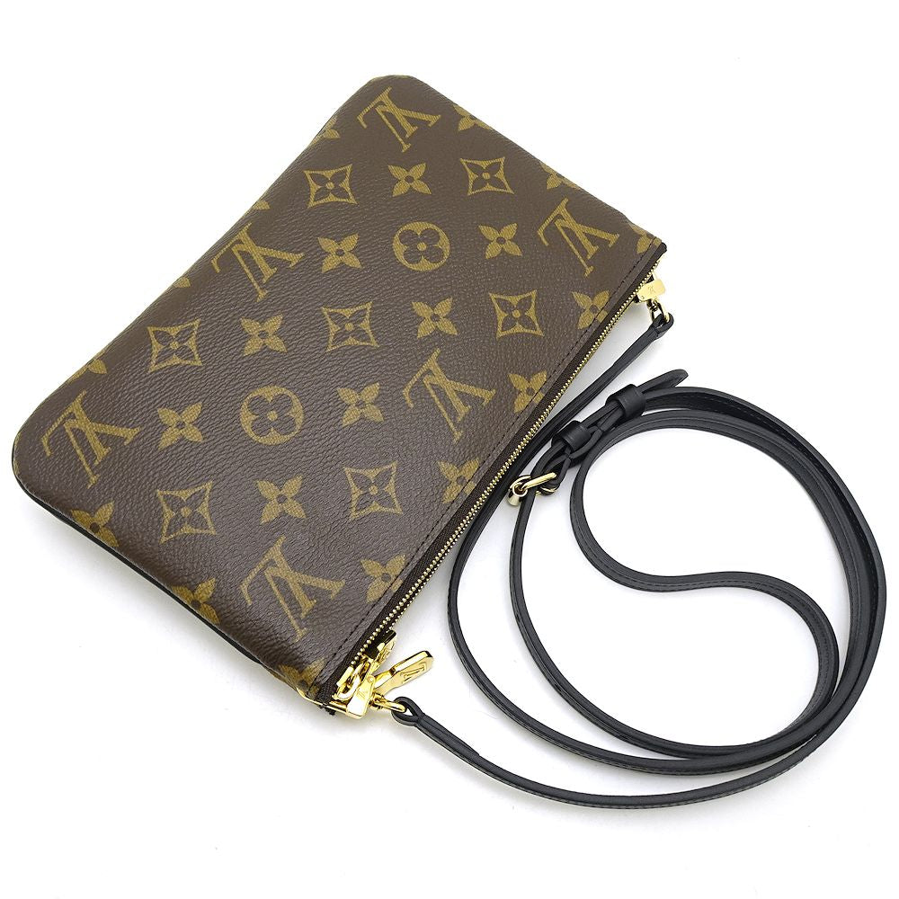 Louis Vuitton Pochette Double Zip Monogram Giant Reverse Brown