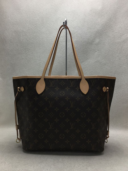 Louis Vuitton Neverfull MM Monogram Brown Tote Bag PVC