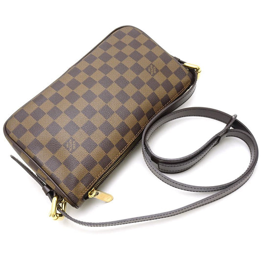 Louis Vuitton Damier Ravello GM Ebene Shoulder Bag Brown