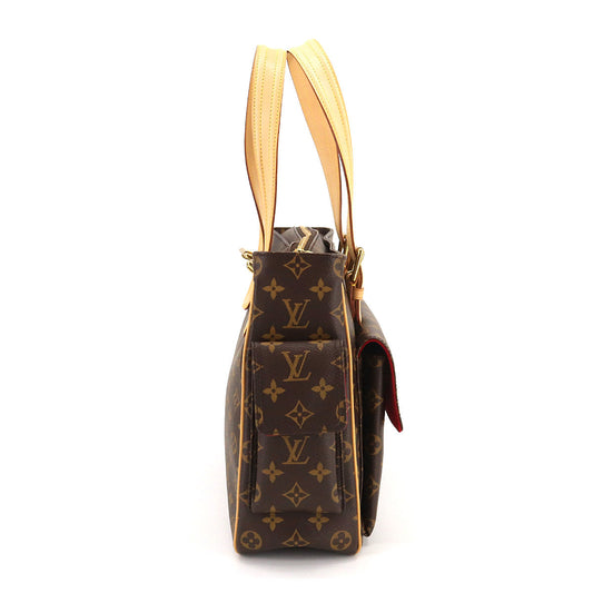 Louis Vuitton Multipli Cite Monogram Canvas Shoulder Bag Brown