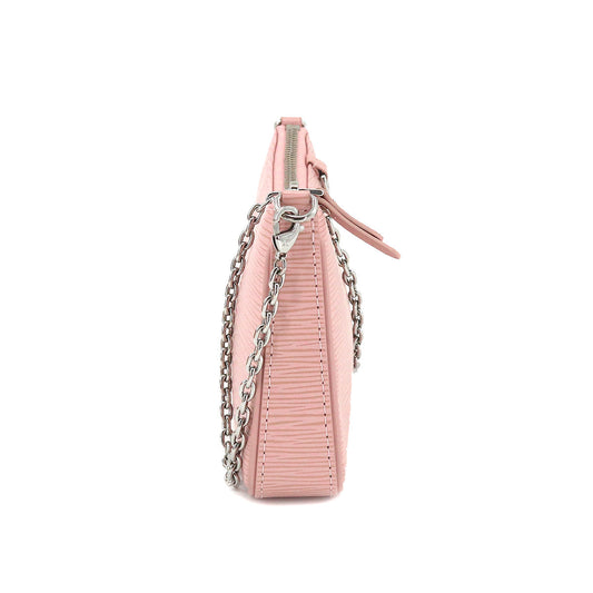 Louis Vuitton Epi Easy Pouch Shoulder Bag Leather Rose Ballerine Pink