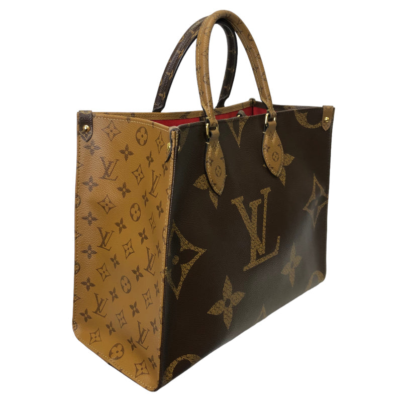 Louis Vuitton On The Go MM Monogram Giant Reverse Handbag