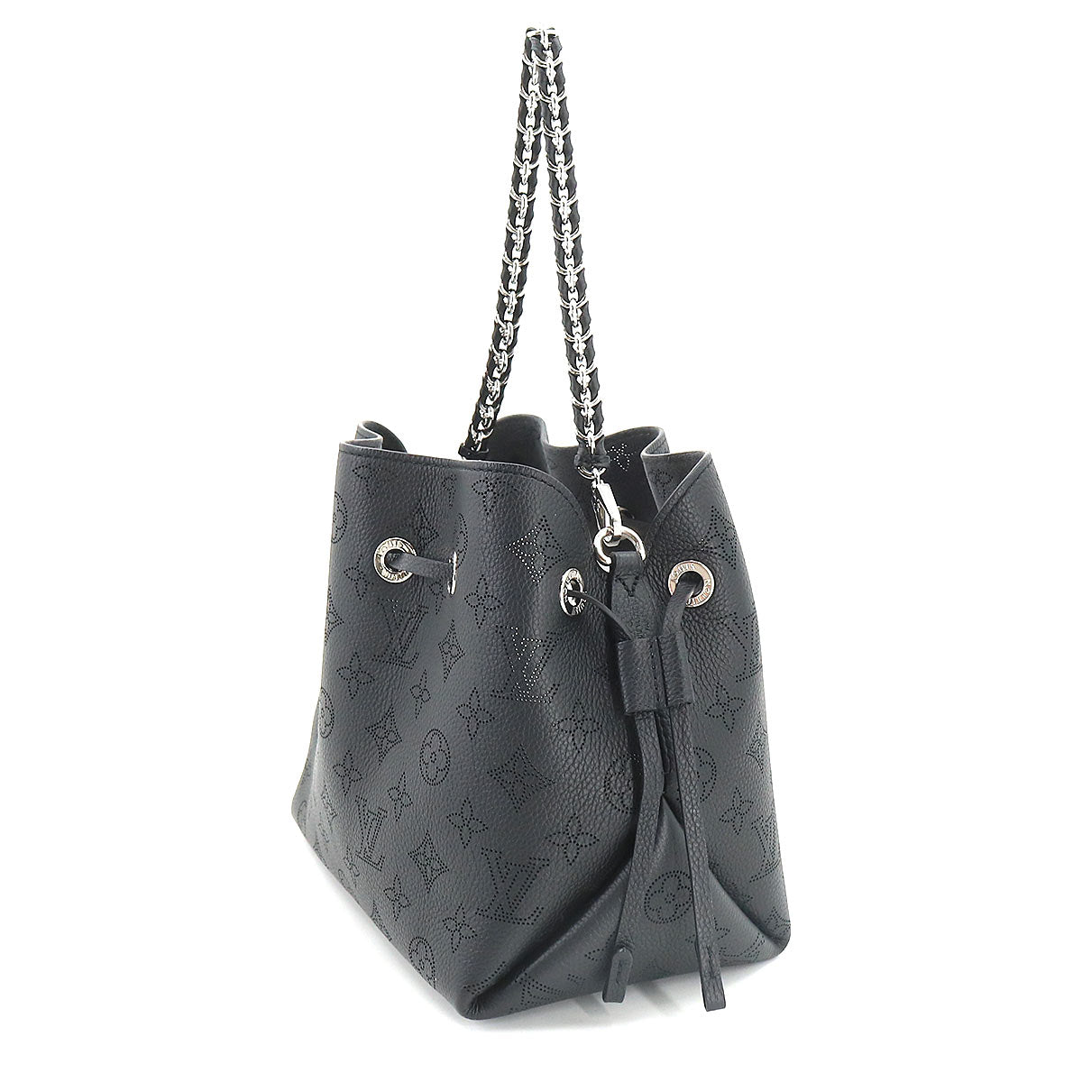 Louis Vuitton Mahina Bella 2 Way Shoulder Hand Bag Leather Noir